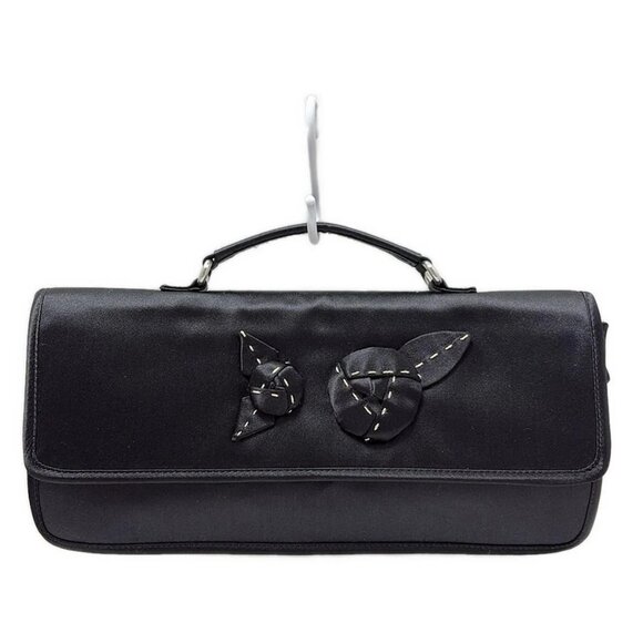 PRADA - Black Satin Handbag 321-081625 - Picture 2 of 8